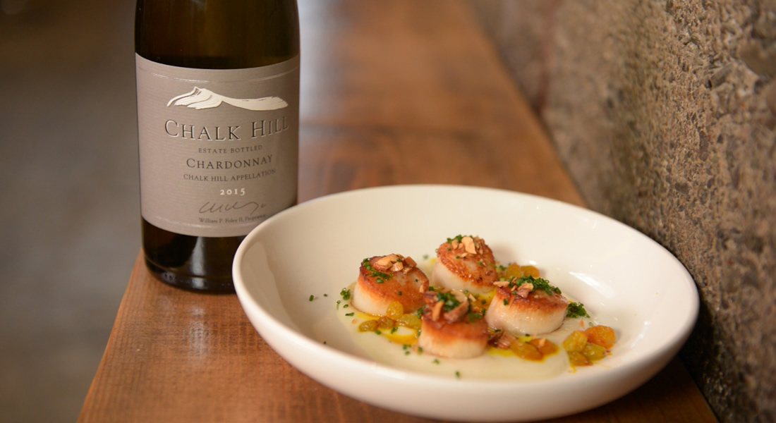 scallops chardonnay 1100