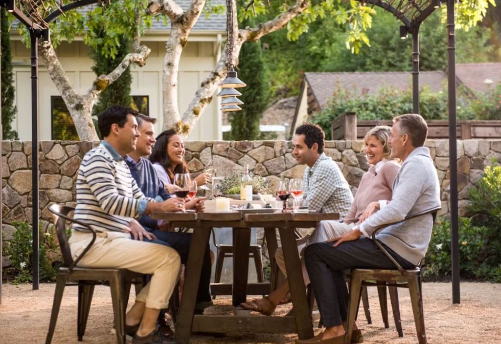 Wine dinner at Farmhouse