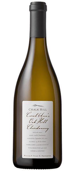 Carol Anns Oak Hill Chardonnay Bottle Shot