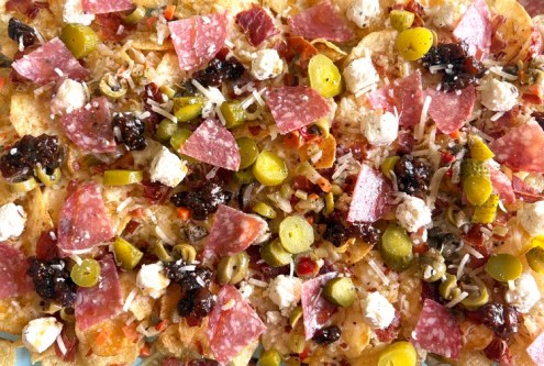 Charcuterie Style Campfire Nachos