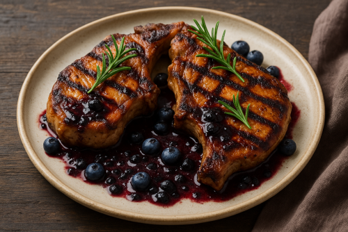 blueberry porkchops recipe