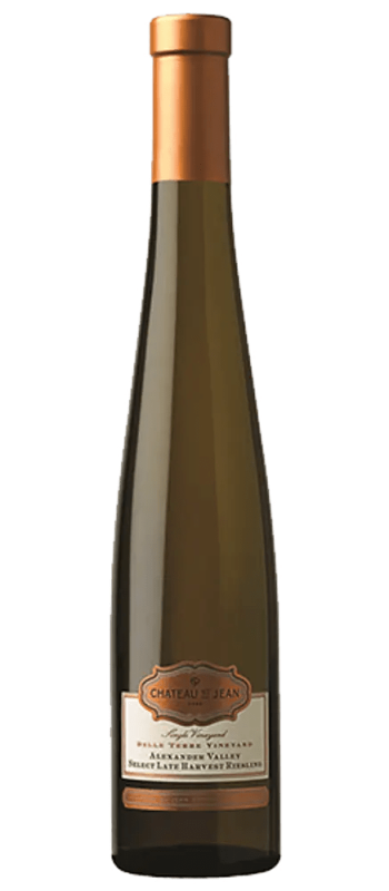 belle terre vineyard late harvest riesling 2020 alexander valley bottle shot