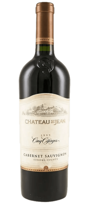 cinq cepages cabernet sauvignon 1999 sonoma county bottle shot