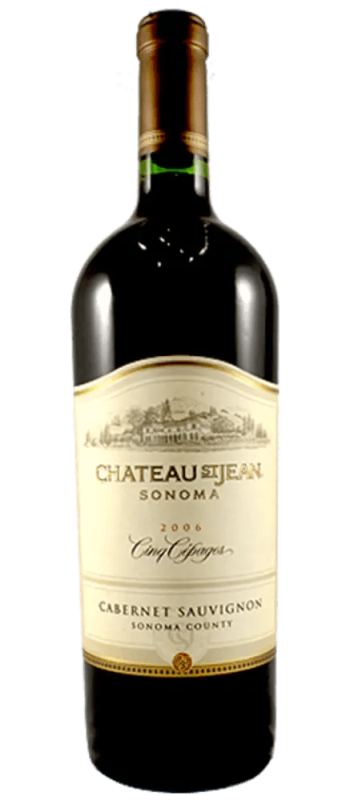cinq cepages cabernet sauvignon 2006 sonoma county bottle shot