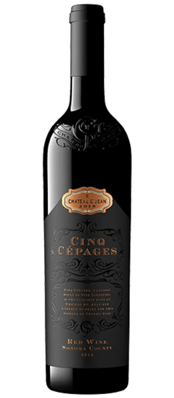 cinq cepages red blend 1.5l magnum 2018 sonoma county bottle shot