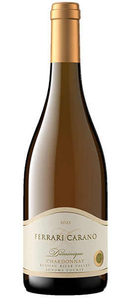 dominique chardonnay 2023 russian river valley bottle shot