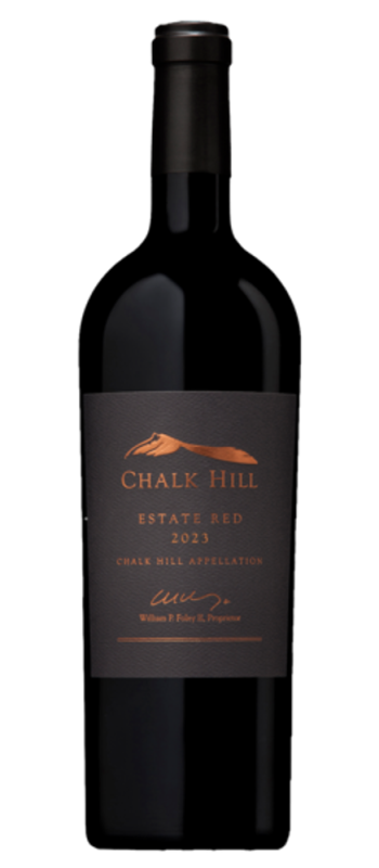 estate red 2023 chalk hill bottle shot