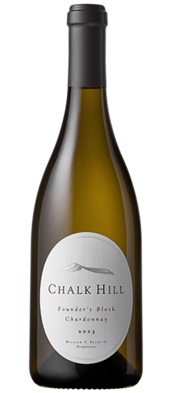 founders block chardonnay 2023 chalk hill bottle shot