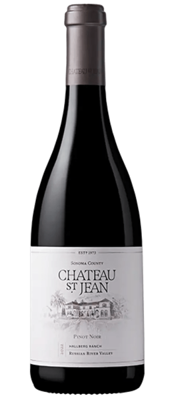 hallberg ranch pinot noir 2022 russian river valley bottle shot