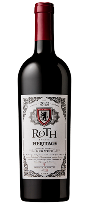 heritage red blend 2022 sonoma county bottle shot