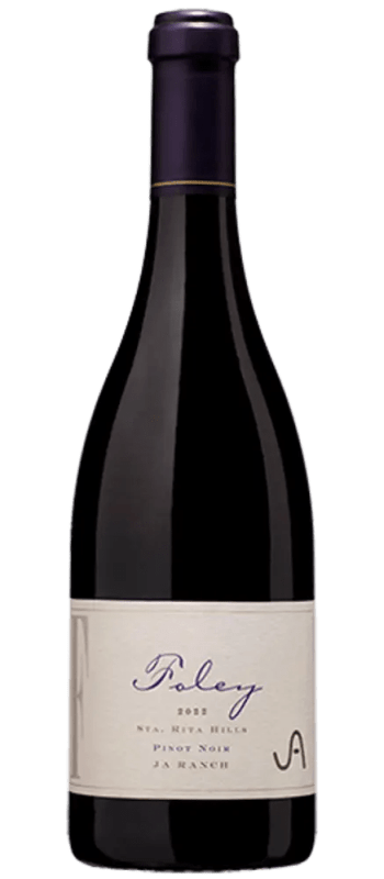 ja ranch pinot noir 2022 sta rita hills bottle shot