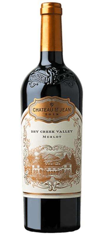 merlot 2018 dry creek valley bottle shot