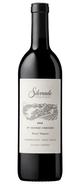 mt george petit verdot 2022 coombsville bottle shot