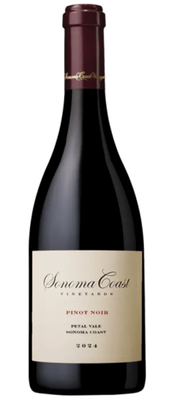 petal vale pinot noir 2024 sonoma coast bottle shot