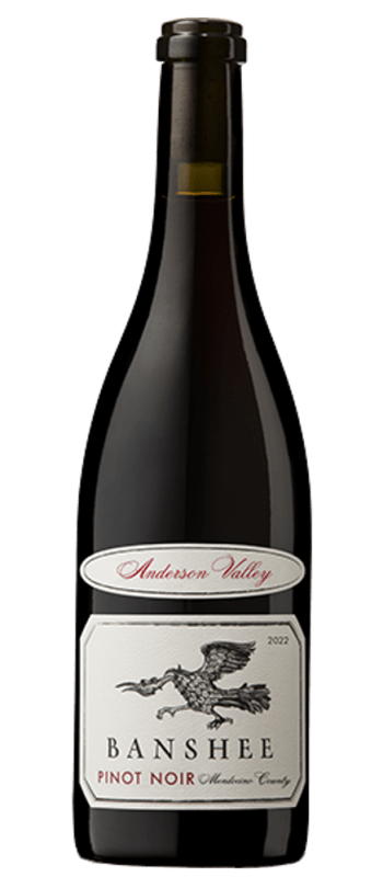 pinot noir 2022 anderson valley bottle shot