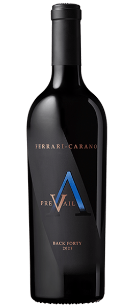 prevail back forty 2021 alexander valley bottle shot