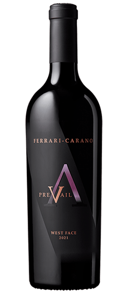 prevail west face 2021 alexander valley bottle shot