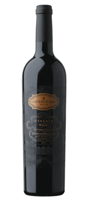 reserve malbec 2018 sonoma county bottle shot