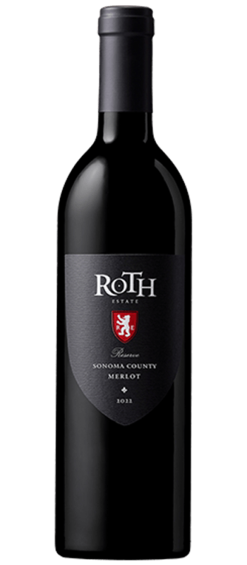 reserve merlot 2022 sonoma county bottle shot