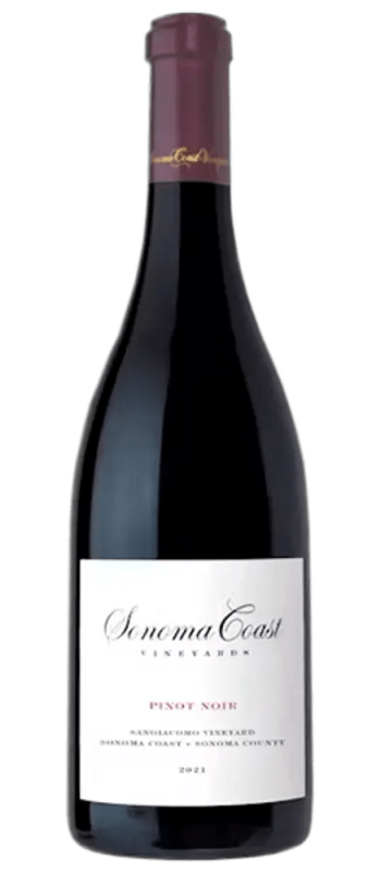 sangiacomo vineyard pinot noir 2022 sonoma coast bottle shot