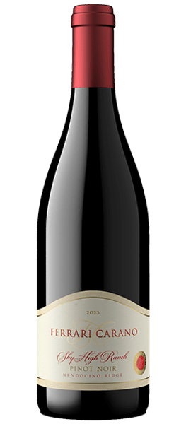 sky high ranch pinot noir 2023 mendocino ridge bottle shot