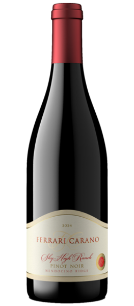 sky high ranch pinot noir 2024 mendocino ridge bottle shot