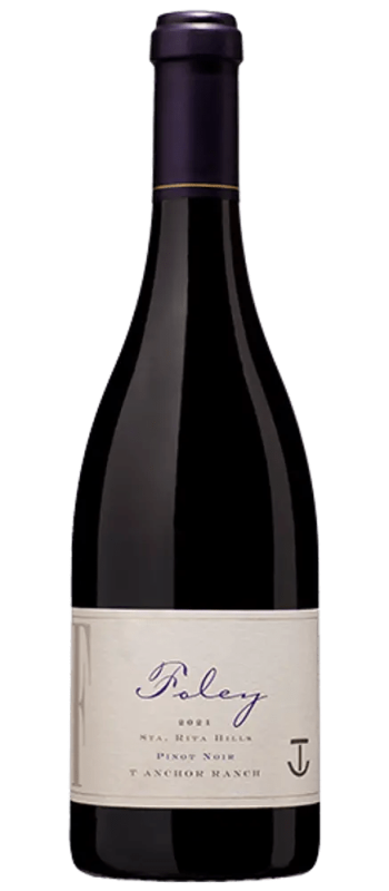 t anchor ranch pinot noir 2021 sta rita hills bottle shot