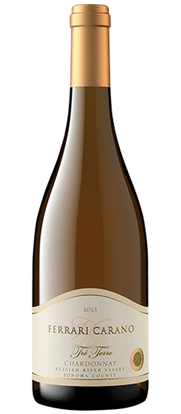 tre terre chardonnay 2023 russian river valley bottle shot