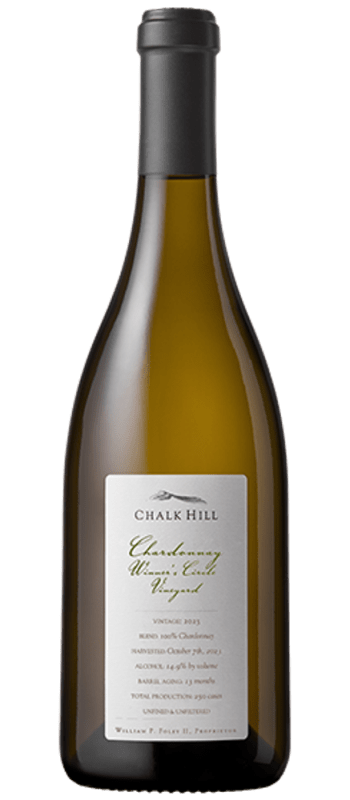 winners circle chardonnay 2023 russian river valley bottle shot