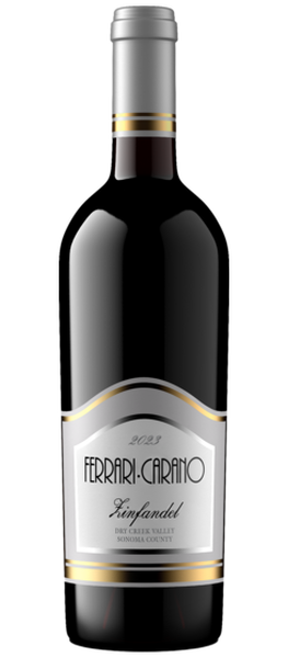 zinfandel 2023 dry creek valley bottle shot