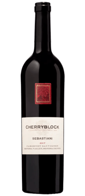 cherryblock cabernet sauvignon 2017 sonoma valley bottle shot
