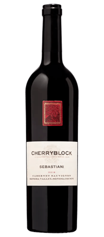 cherryblock cabernet sauvignon 2018 sonoma valley bottle shot