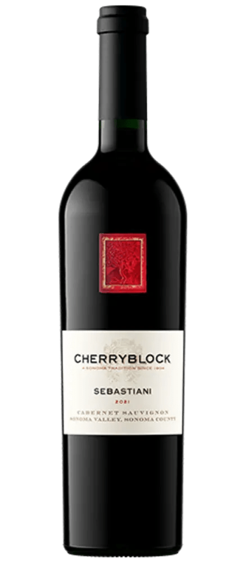 cherryblock cabernet sauvignon 2021 sonoma valley bottle shot