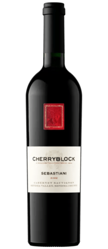cherryblock cabernet sauvignon 2022 sonoma valley bottle shot