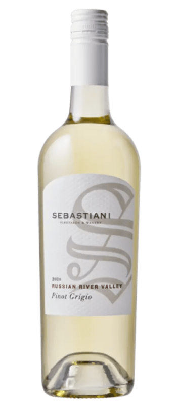 pinot grigio 2024 russian river valley bottle shot